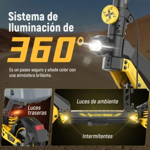 Scooter Eléctrico Honey Whale T4D Doble Motor