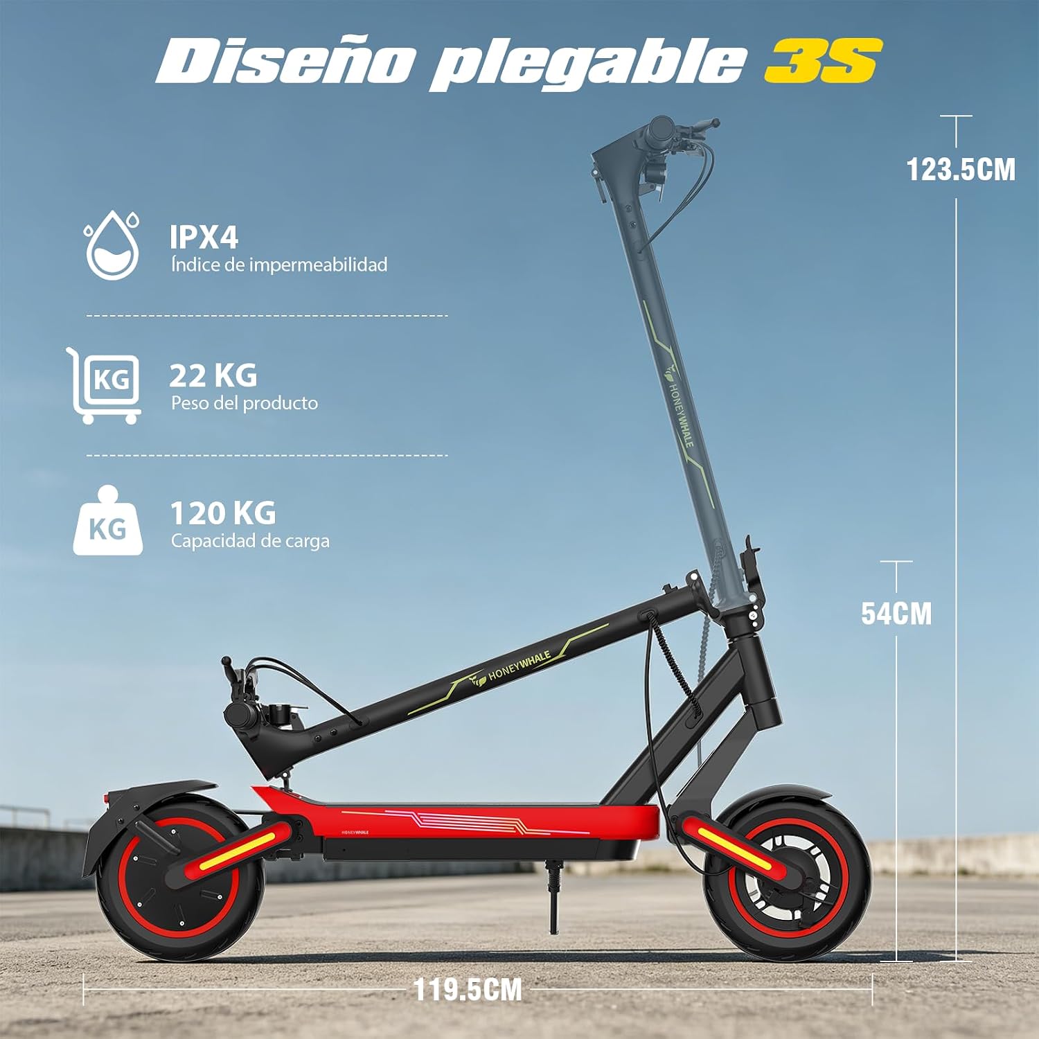 Scooter Eléctrico Honey Whale E9 MAX-N - Imagen 4