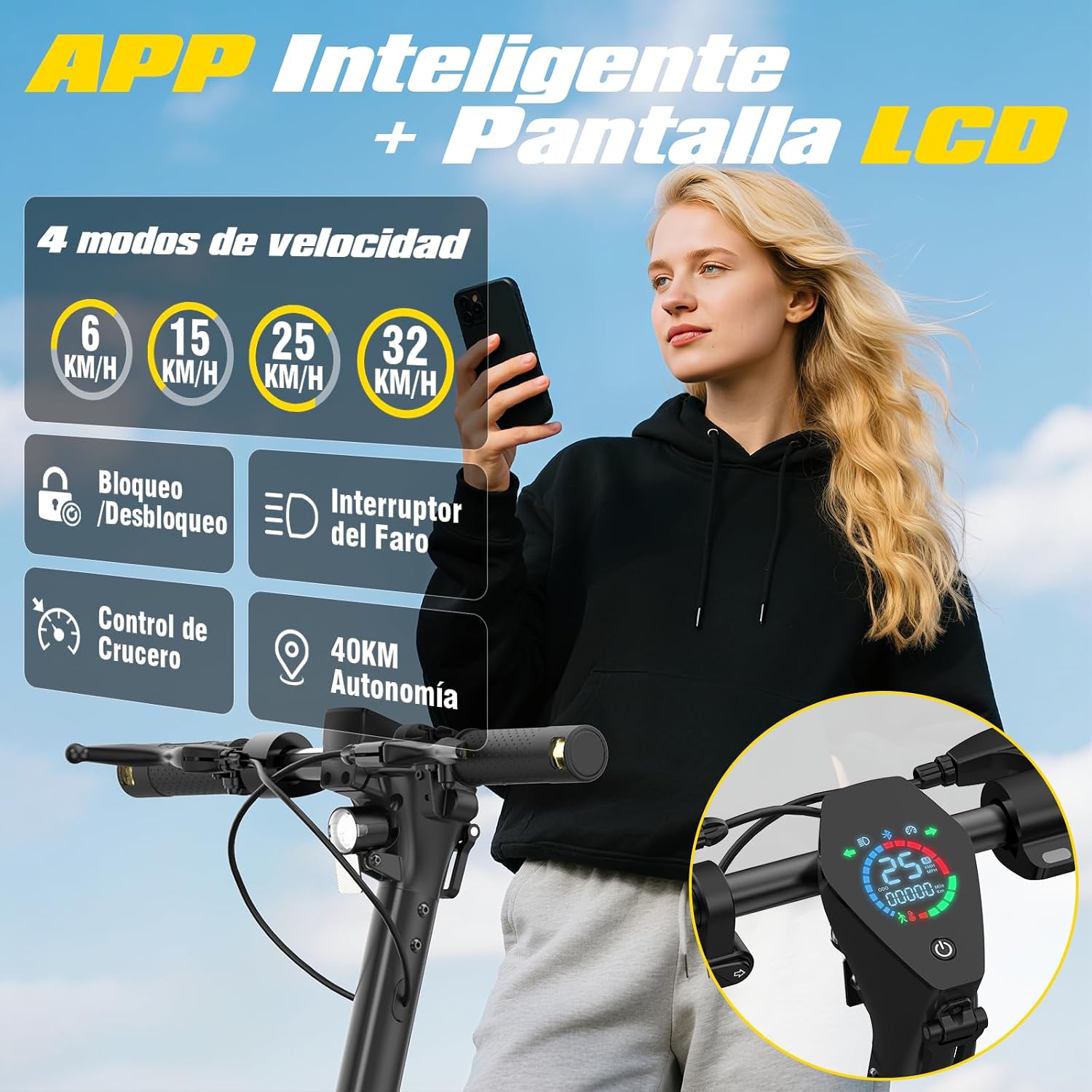 Scooter Eléctrico Honey Whale E9 MAX-N - Imagen 7