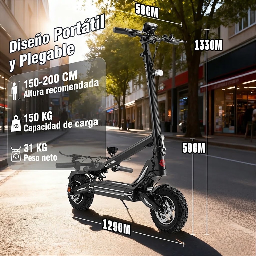 Scooter Eléctrico Honey Whale G3 Pro - Imagen 5