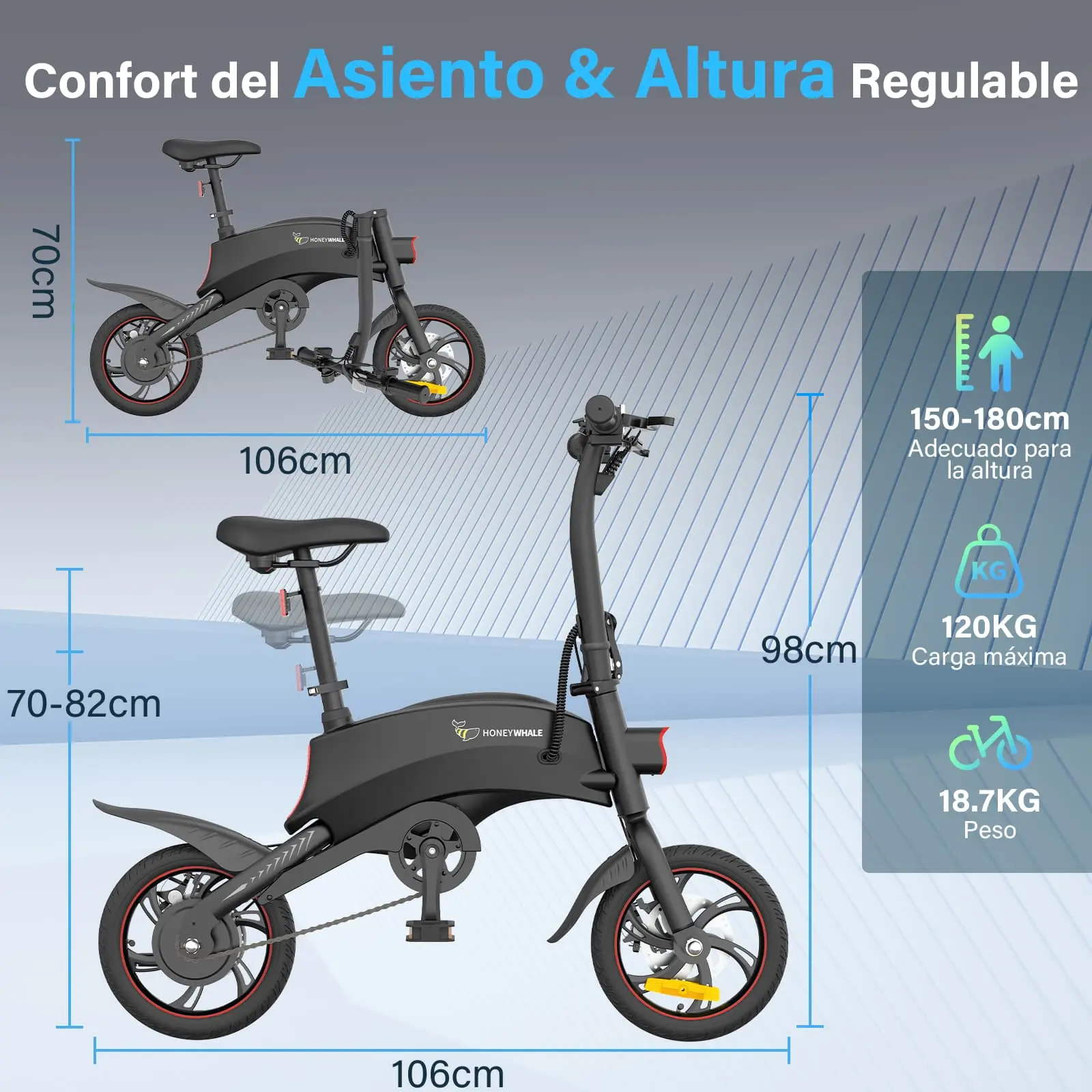 Bicicleta Eléctrica Honey Whale S3 - Imagen 2