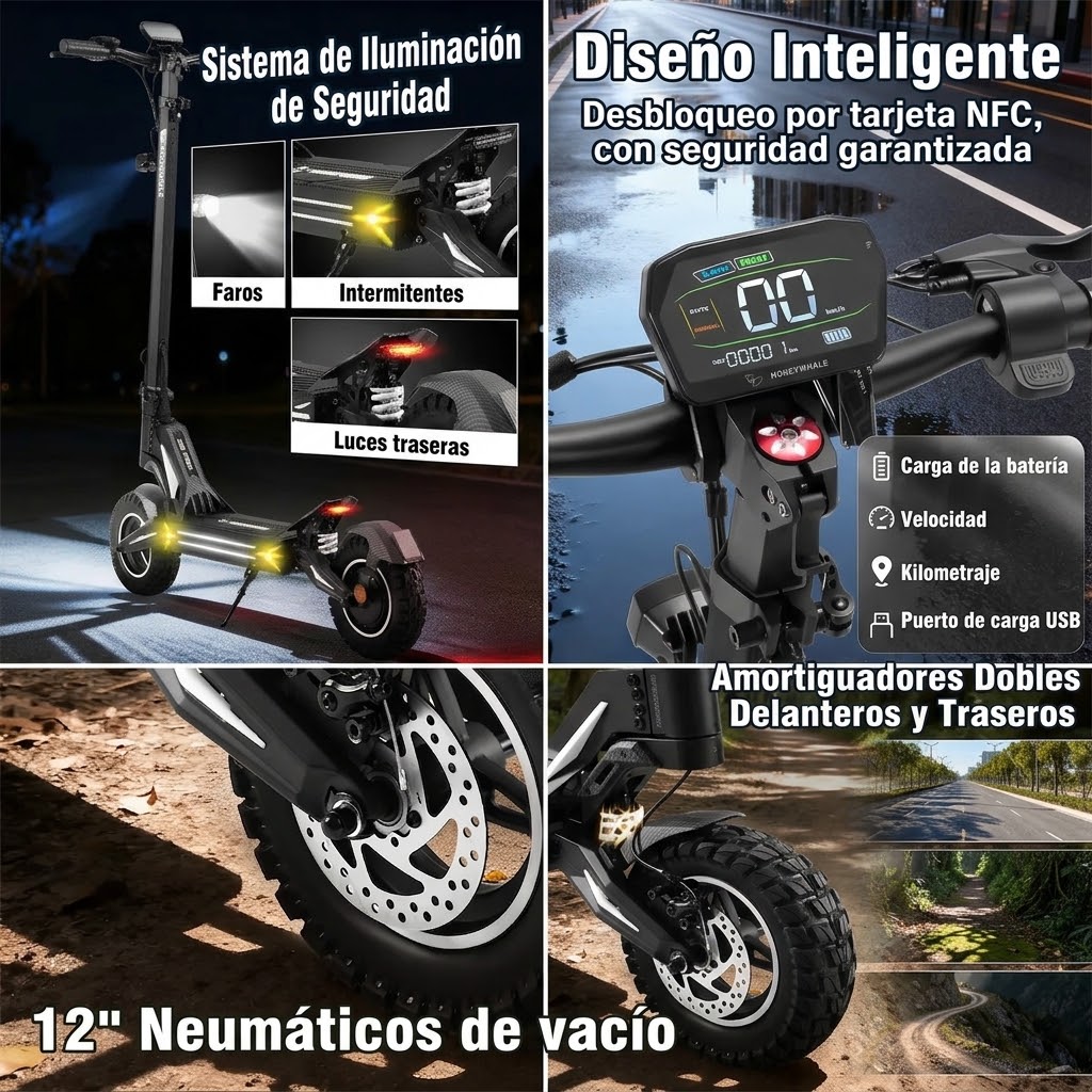 Scooter Eléctrico Honey Whale G3 Pro - Imagen 4